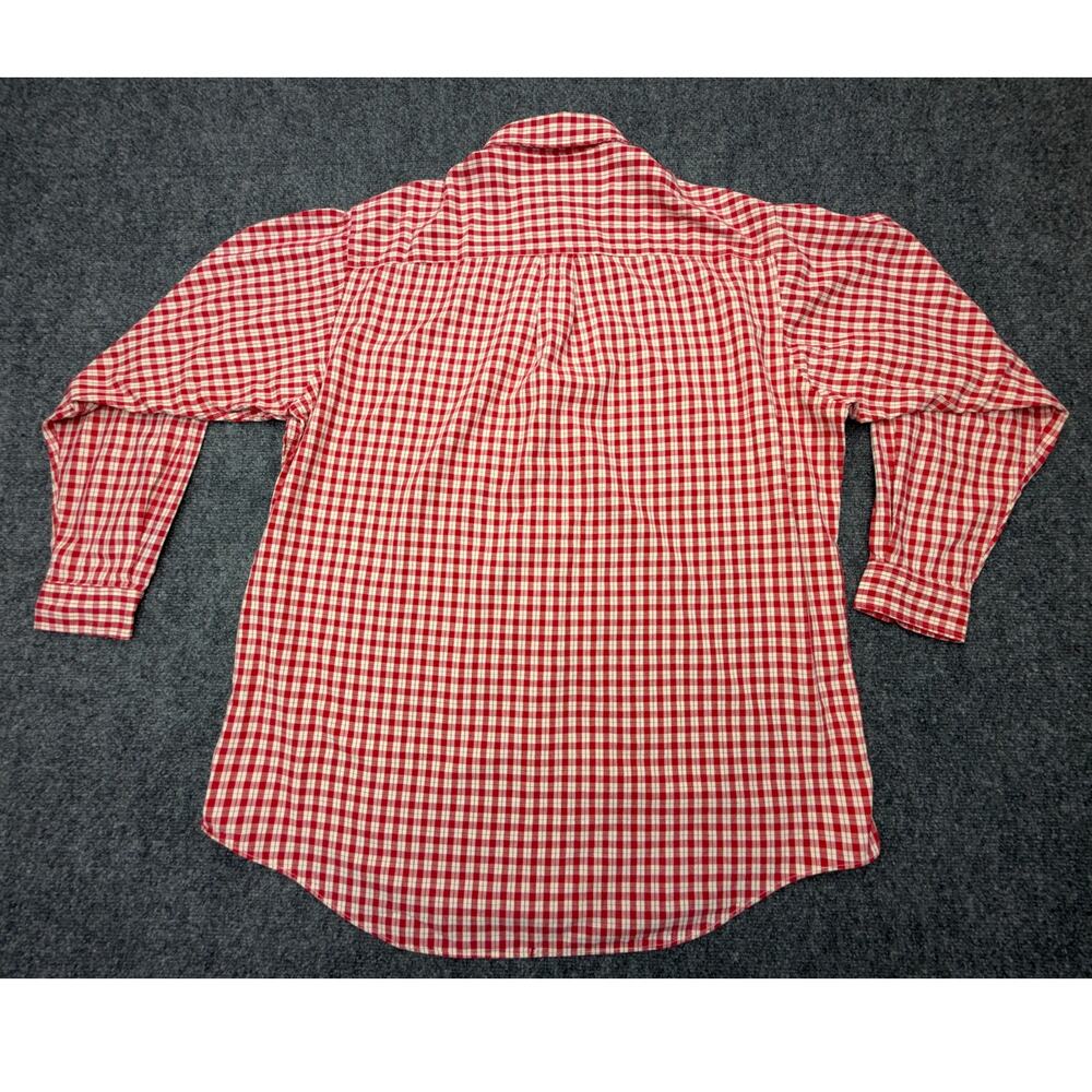 Vintage Abercrombie & Fitch The Big Shirt Men Red Gingham Check Button Down USA - Picture 2 of 7